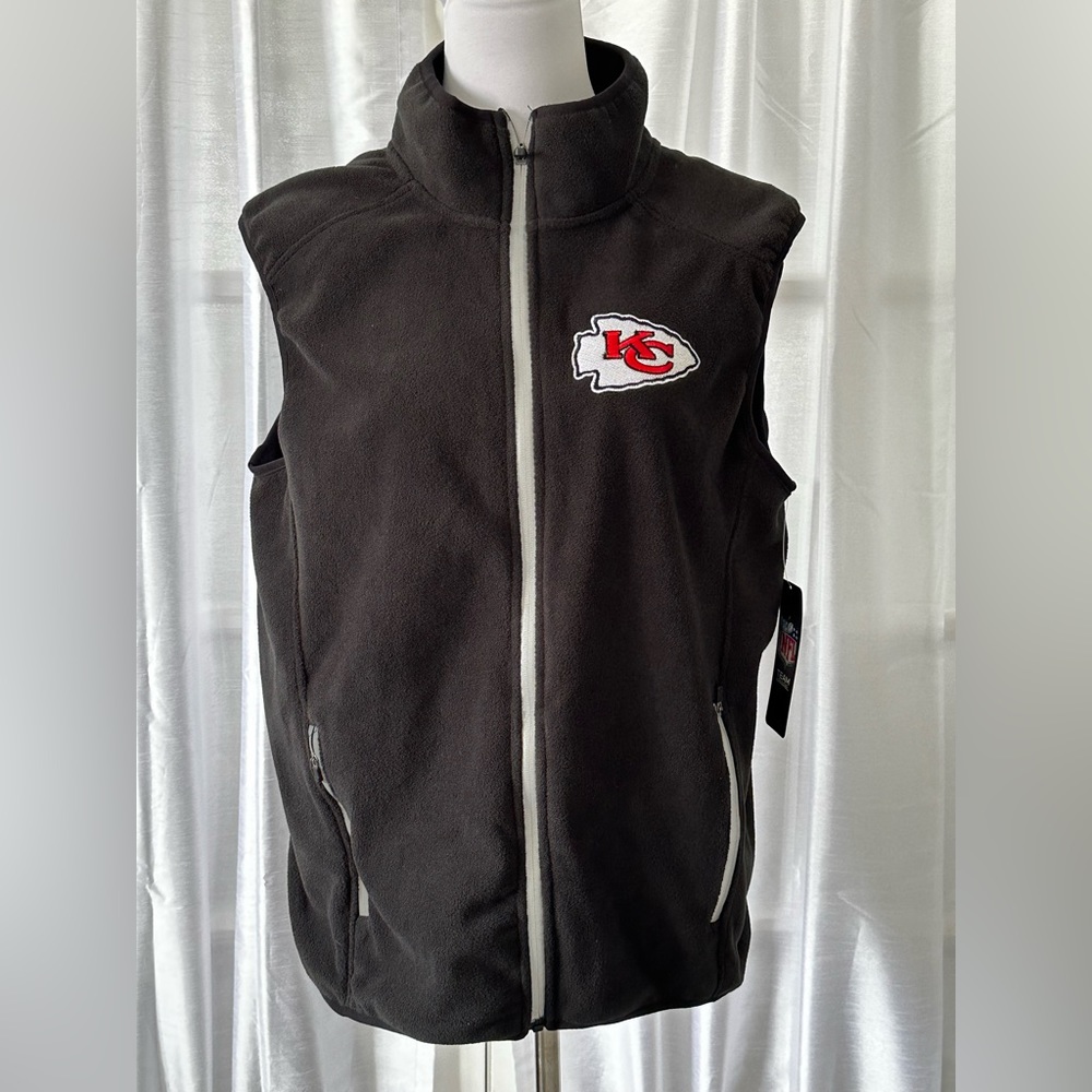 NWT Kansas City Chiefs Fleece Vest